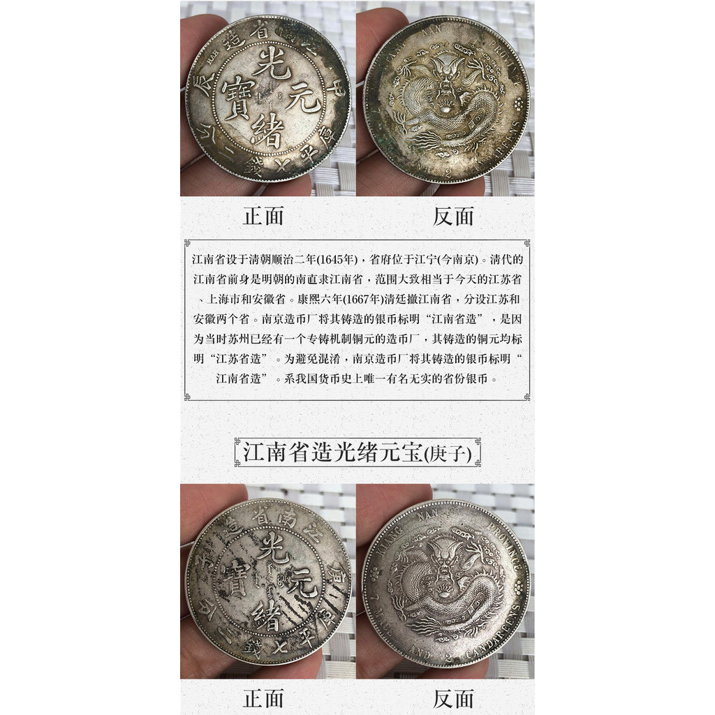 古銭　中国銀貨　光緒元寶　庫平七錢二分　造幣總廠　光緒年造 造币总厂光绪元宝库平七钱二分银币样币成交价| 满汀洲收藏鉴定