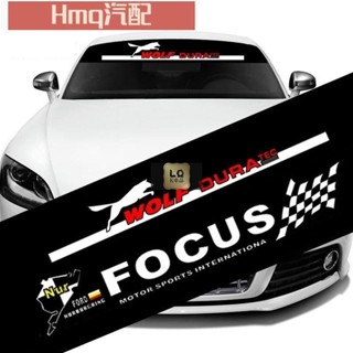 適用於福特Ford Kuga Explorer Fiesta Focus汽車前檔貼紙 反光後檔貼車貼 前後擋風玻璃貼紙