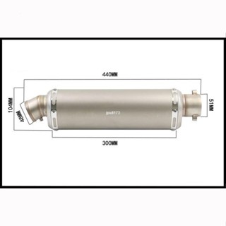 ⚡出貨 【低價出售】通用51MM口徑機車改裝排氣管三角不鏽鋼材質排氣尾段帶有可拆卸消音塞消聲器改裝街車機車踏板車