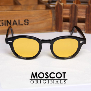 24臺灣熱賣 ?MOSCOT 瑪士高偏~~光咖啡茶色眼鏡男女圓框板材黃色眼鏡方框眼鏡男女同款眼鏡