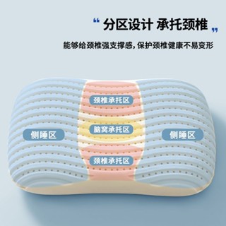 天然乳膠枕 枕頭 枕芯 泰國天然乳膠枕頭成人護頸便攜式無壓麵包枕助睡眠兒童乳膠枕芯防蹣抗菌