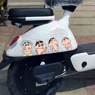 臺灣現/貨✨防水曬 蠟筆小新 裝飾貼 裝飾 卡通趣味車貼電動摩托頭盔劃痕遮擋貼行李箱裝飾貼防水曬
