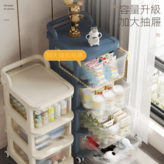 🎉臺灣熱賣🎉小推車置物櫃抽屜式多層床頭置物架帶輪浴室臥室廚房收納櫃可移動