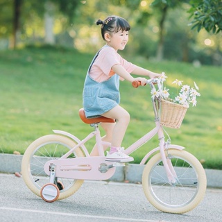 可自取 兒童自行車男女孩14-16-20寸複古單車腳踏車日式童車3-6-12嵗輔助