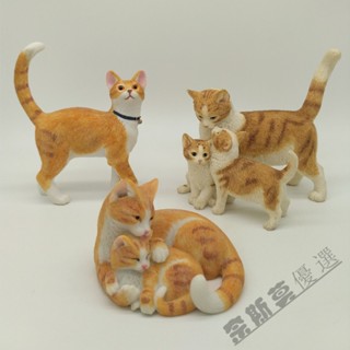 【優選商品】小貓公仔 小貓擺件 小貓模型 玩具貓 模擬貓 貓貓鵰塑 貓擺件 創意小貓咪擺件模擬貓樹脂裝飾品生日禮物個性實