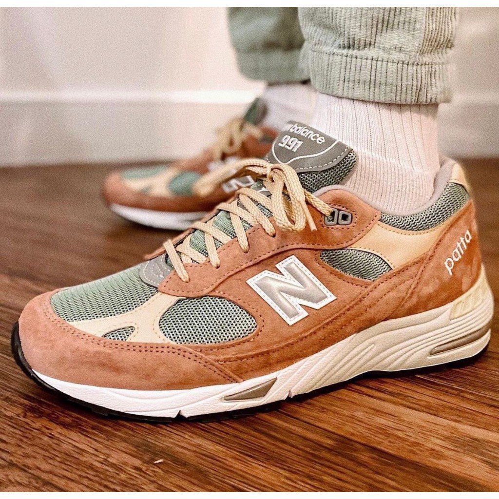 PATTA x New Balance 991 粉灰 運動 休閒鞋 女 M991PAT