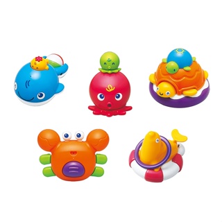 Toyroyal 樂雅 洗澡玩具 (章魚/螃蟹/海獅/烏龜/鯨魚)【甜蜜家族】