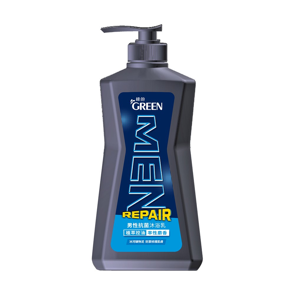 綠的 男性抗菌沐浴乳(植萃控油率性麝香) 650ml【家樂福】