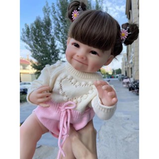 【免運】娃娃/55釐米全膠可洗澡模擬娃娃可愛酒窩寶寶 女孩玩具 創意禮物 可站