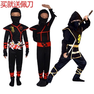 【一號】日本忍者兒童舞臺表演服裝cosplay角色扮演夜行帶刀刺客蒙面衣服