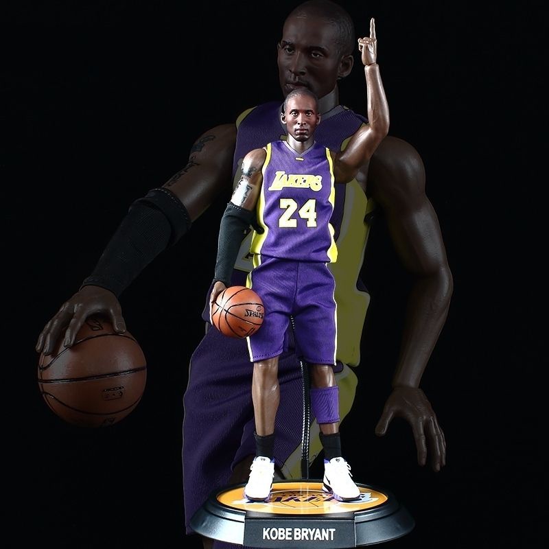 NBA籃球星科比布萊恩特黑曼巴湖人kobe24號 關節可動 擺件 模型 手辦