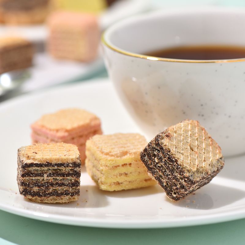 台灣✨ 办公室小零食 威化饼干ELVAN TODAY威化饼干奶油威化饼干多口味饼干零售下午茶150g/袋