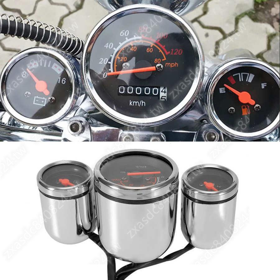 摩托車儀表數字轉速表里程摩托車電壓表燃油表附件