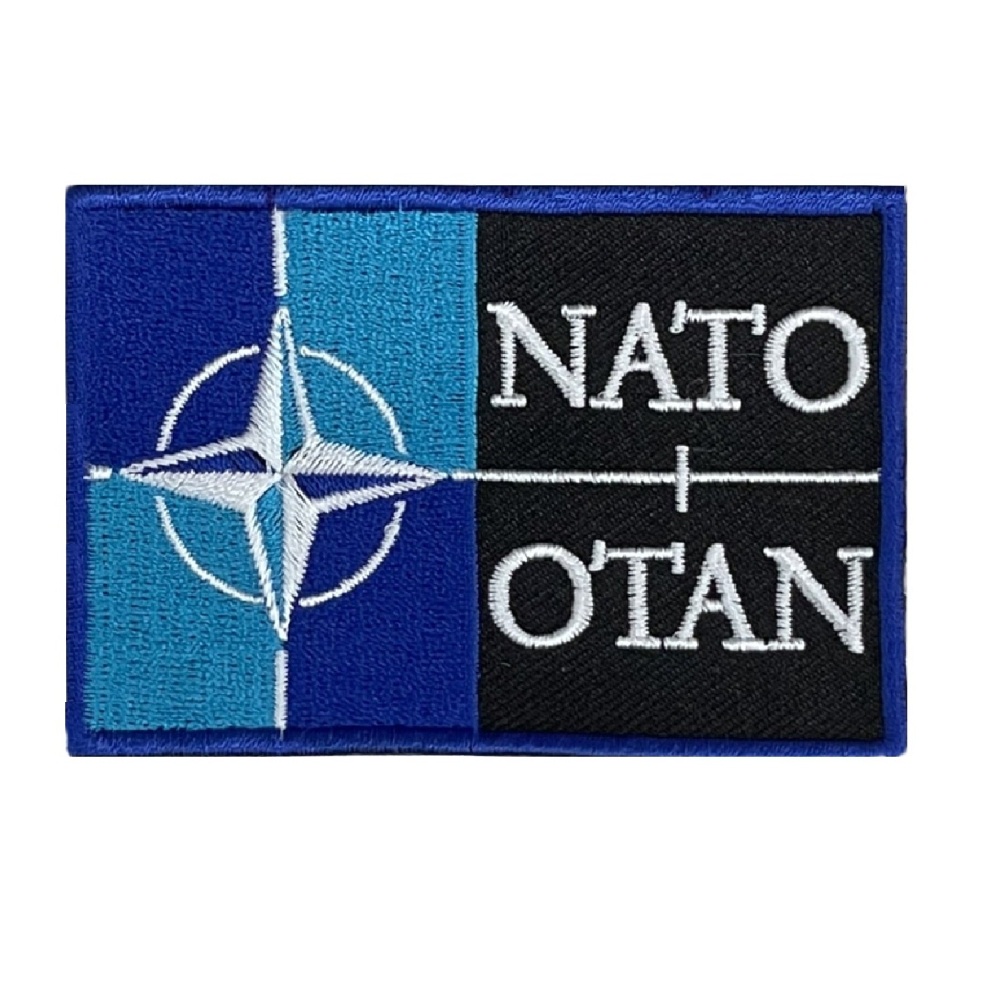 【A-ONE】NATO 北大西洋公約 立體繡貼 裝飾貼 繡片貼 北約 燙布貼紙