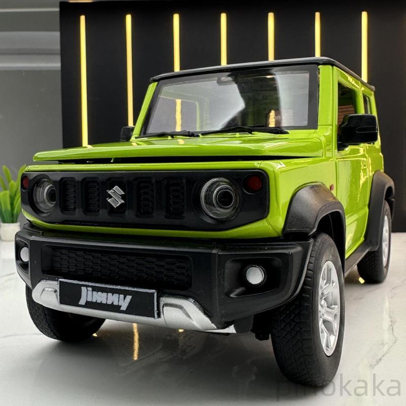 鈴木吉姆尼模型車1：18 Suzuki jimny 越野車模型 燈光音樂模型 合金模型車 回力車 汽車模型 收藏品