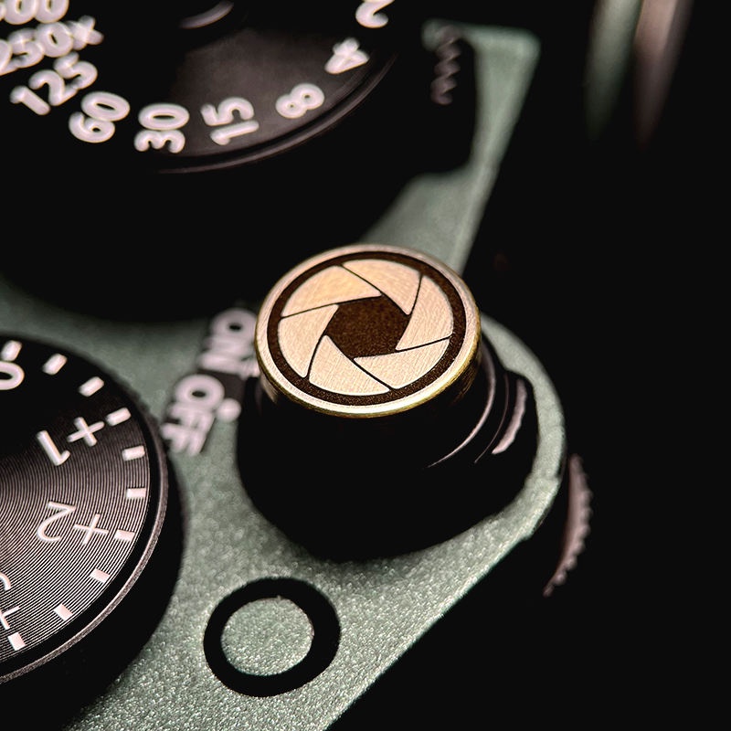 ❀個性定制黃銅相機快門按鈕螺紋適用于富士XT5XT4XT3XT30膠片徠卡