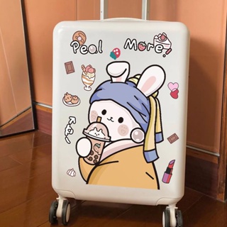韓國ins行李箱貼紙防水卡通可愛女孩旅行箱拉桿箱墻壁裝飾diy貼畫