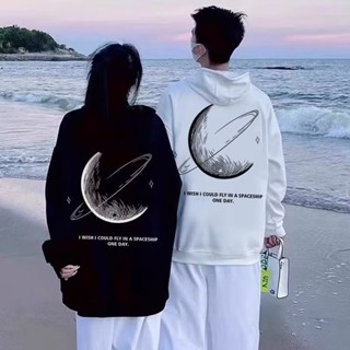 M-8XL 男生印花帽T 刷毛連帽T 大尺碼加厚衛衣 男生上衣 情侶大碼帽T 秋冬加絨衛衣 連帽大學T（KW2366）