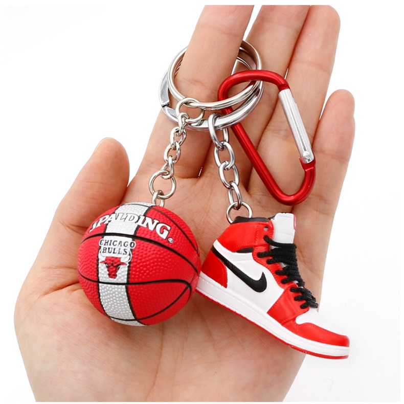 好貝貝 aj鞋模鑰匙扣nba籃球科比包包掛件迷你籃球鞋飾品創意個性禮物