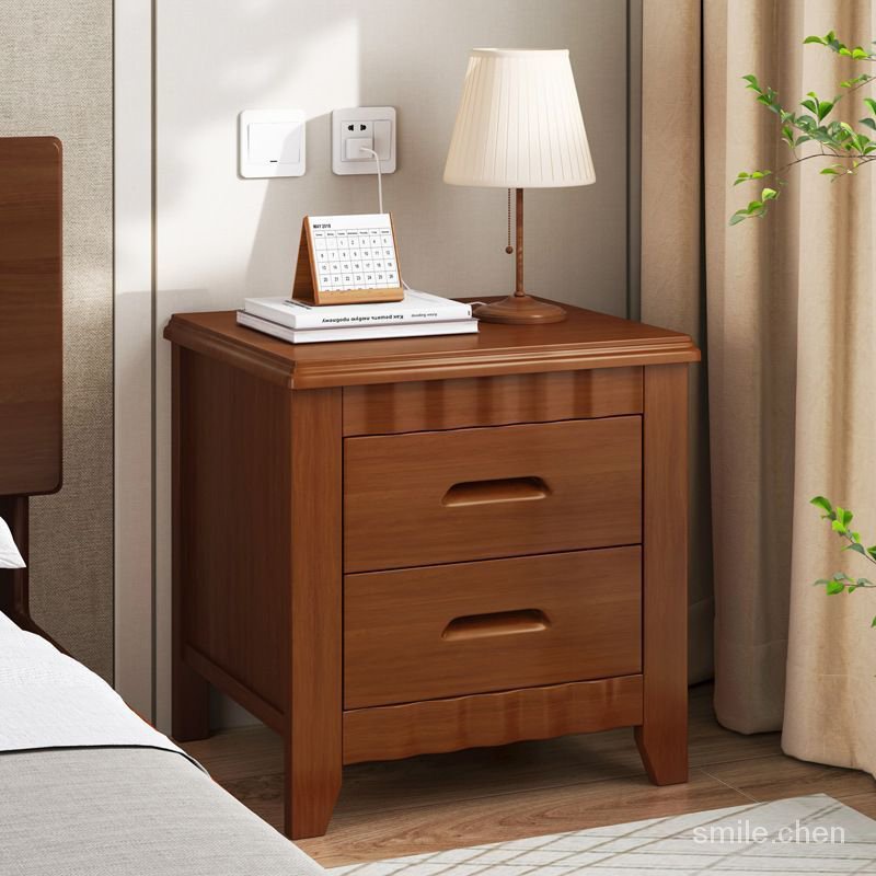 🔥火爆銷售🔥床頭櫃實木現代簡約迷你小型傢用臥室床邊櫃輕奢簡易置物架文件櫃床頭櫃 折疊櫃 置物櫃 收納櫃