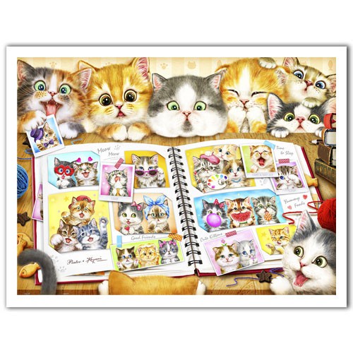 出租中/《出租拼圖》Pintoo 拼圖1200片-貓咪們的回憶相簿
