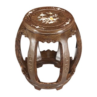 【新品】鷄翅木鼓凳小凳子實木凳換鞋凳仿古圓凳小方凳古箏凳紅木鼓凳鼓墩