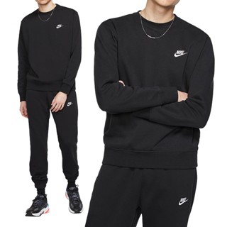 Nike AS M NSW Club CRW BB 男款 黑色 運動 休閒 長袖 上衣 BV2663-010