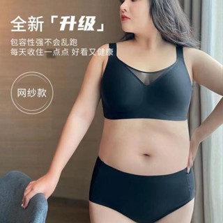 🔆小甜甜日系美衣👙 大胸顯小內衣女大碼大杯無痕無鋼圈果凍條調整型抹胸提拉側收文胸