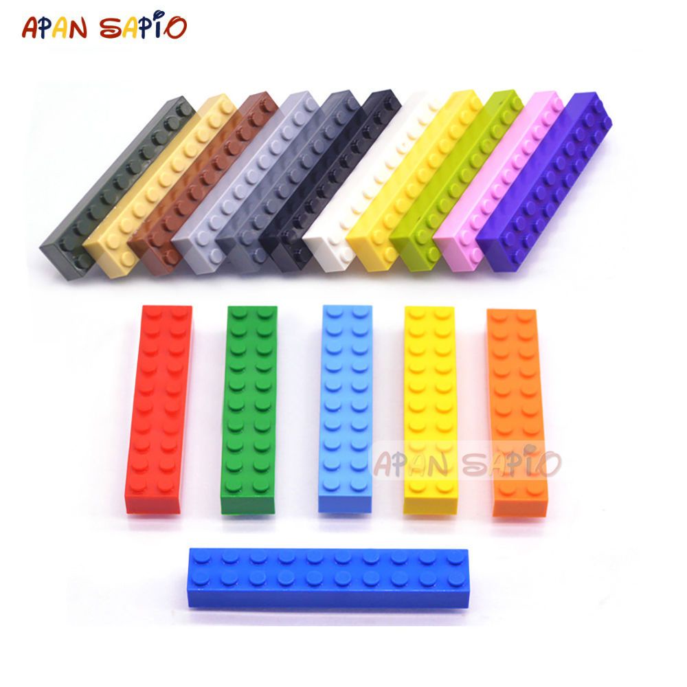 散裝積木 積木零件 DIY 高磚2x10 積木小顆粒 每袋10個 玩具配零件磚兼容樂高3006