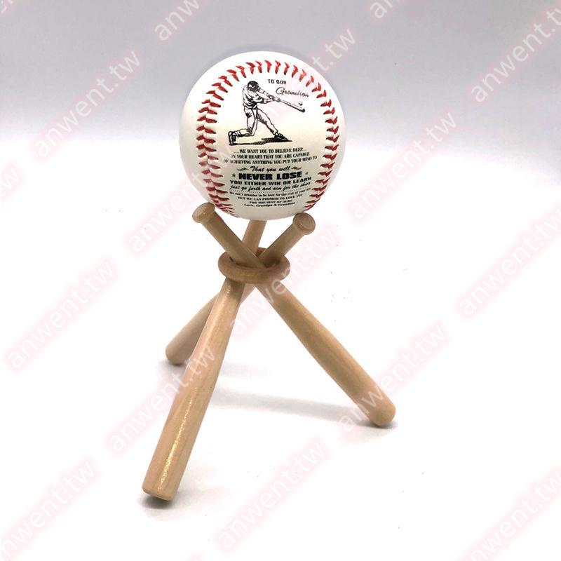 棒球支架球棒造型壘球展示實木球棒底座擺臺迷你桌面裝飾陳列球托有口皆碑ss1