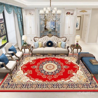 金鑽絨歐式客廳地毯沙髮茶幾毯臥室傢用地墊輕奢高檔免洗滿鋪定製 NZVD