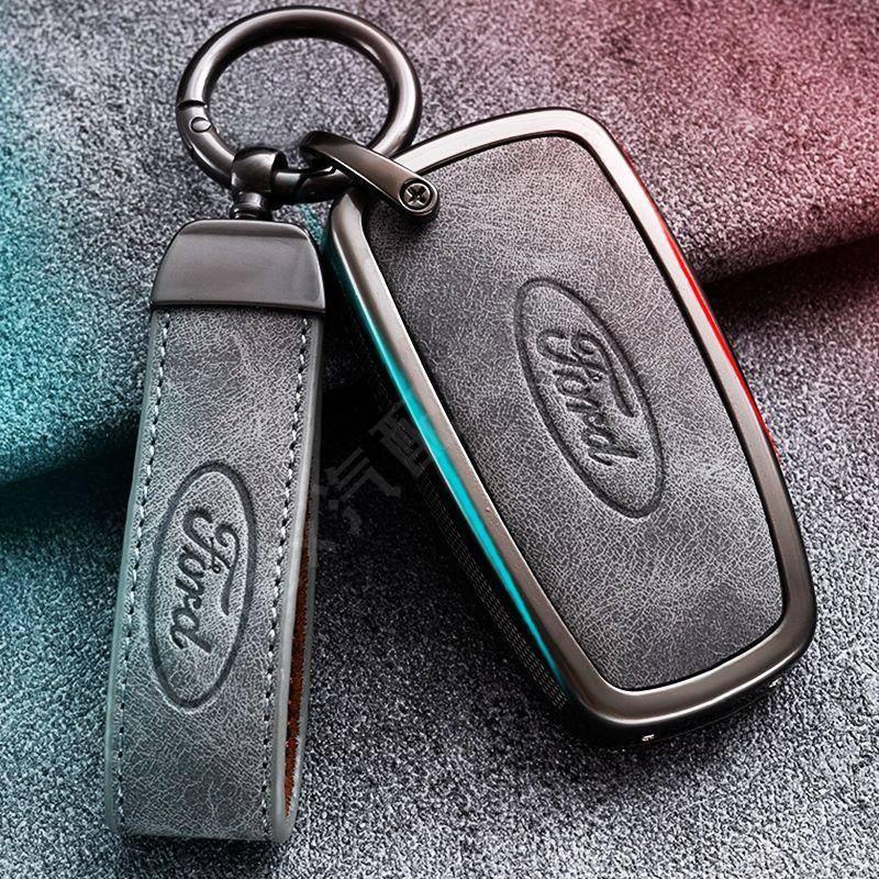 新上🔥福特鑰匙套 FORD 鑰匙皮套 鑰匙扣Focus MK4 ST NEW KUGA Mondeo金屬鑰匙殼