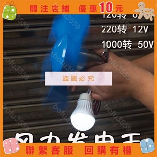 『葰葰精品店』12v發電機直流大功率家用 小型微型風力發電 戶外6V12V24V50V大功#bofu3559