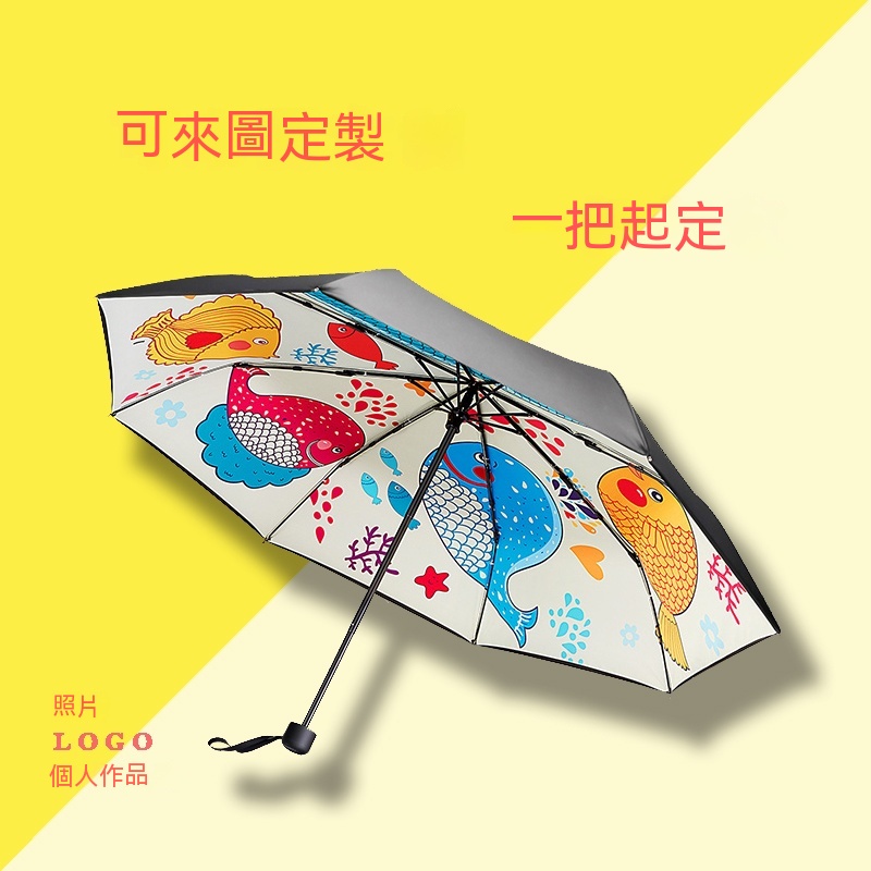 【客製化】雨傘 新款 來圖 定做 DIY 個性 圖片 圖案 LOGO 照片 動漫遮陽傘 訂製傘架 晴雨傘