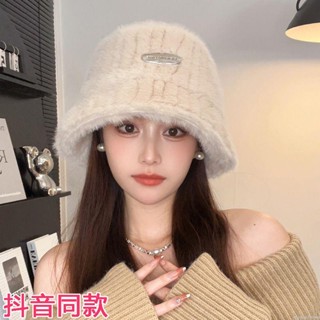 【限時免運】冬天保暖漁夫帽加絨加厚毛絨女時尚百搭護耳大頭圍顯臉小網紅盆帽保暖帽 棉帽 毛帽 針織帽 冬季帽子