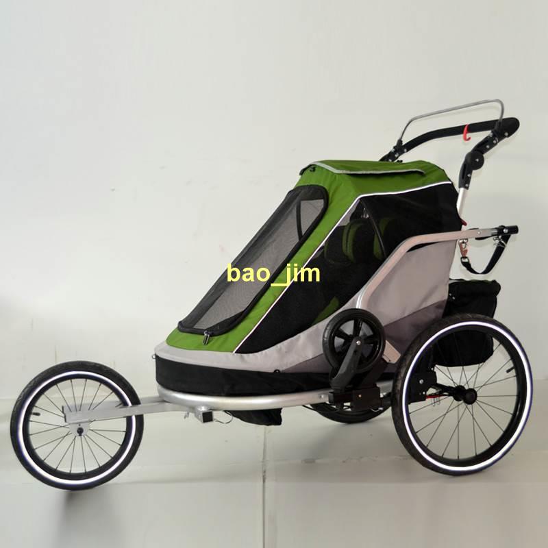 訂金😊✨優質推薦✨雙人兒童自行車拖車掛車慢跑嬰兒車親子推車寶寶拖