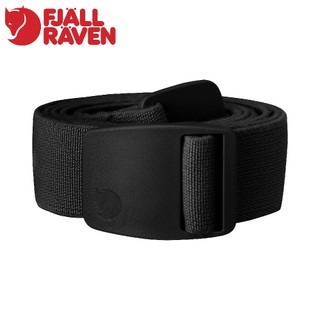 【Fjallraven 小狐狸 Keb Trekking 彈性皮帶《黑》】F77316/腰帶/腰帶環/釦帶/運動腰帶