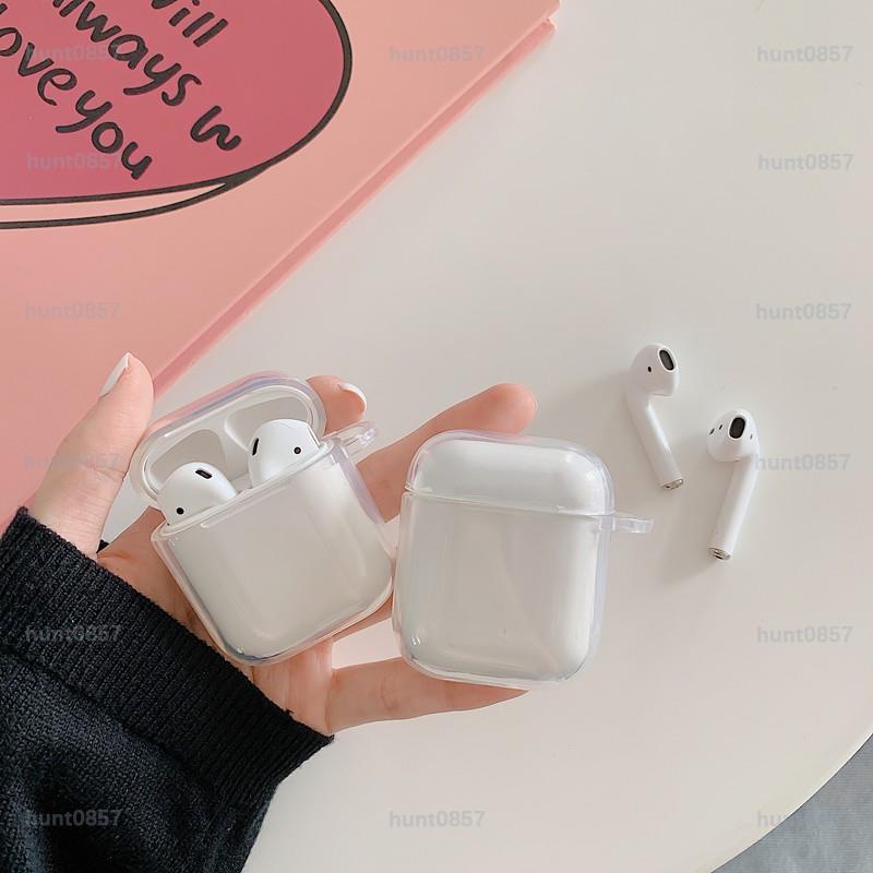 【簡約】透明矽膠 apple 蘋果無綫藍牙耳機 airpods 保護套 軟 防摔 全包 殼 airpods 2代