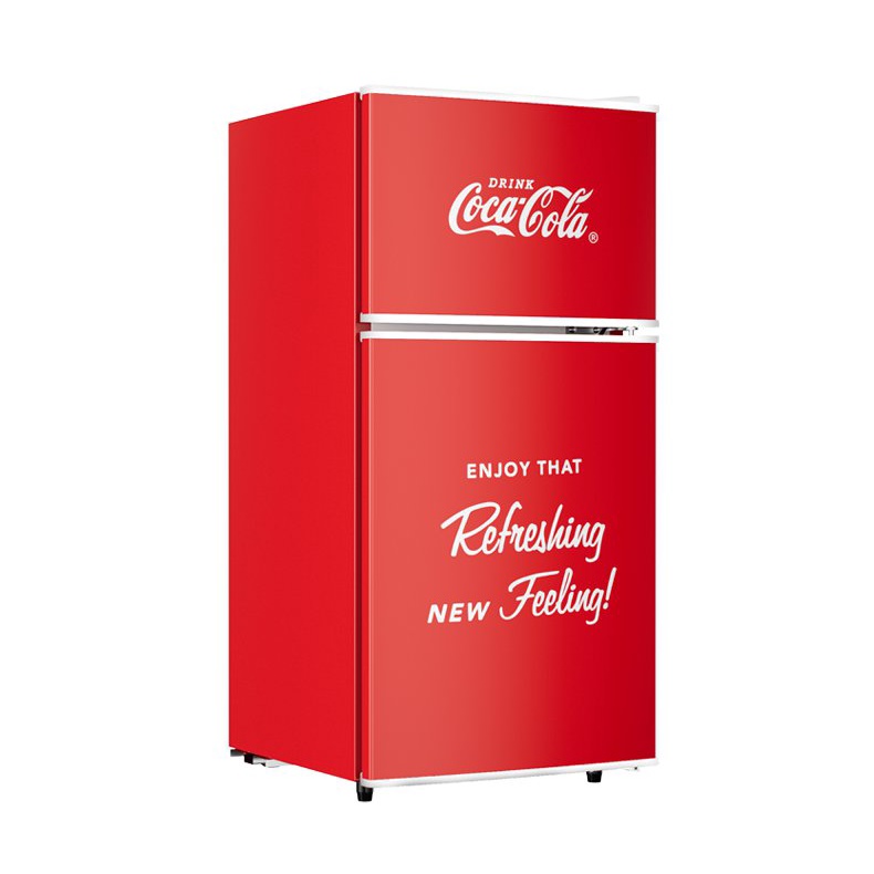 【速發】可口可樂小冰箱傢用小型迷你冰櫃宿捨租房飲料冷凍冷藏節能展示櫃