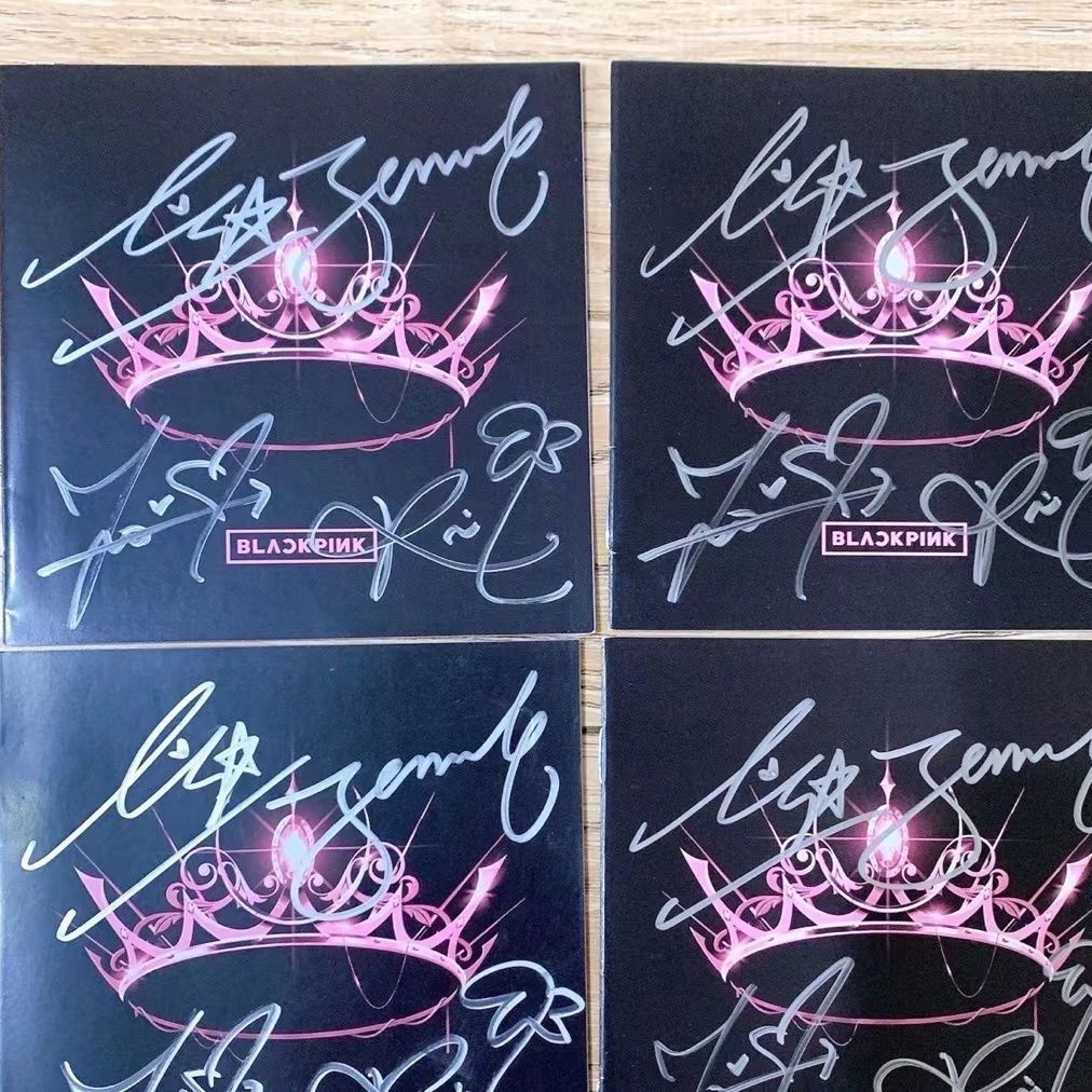 BLACKPINK親筆簽名專輯CD活動現場正品粉絲應援周邊產品收藏必備