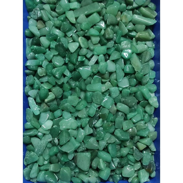 五行水晶碎石 東菱玉 綠色 中顆 5mm~20mm 聚寶盆 消磁水晶