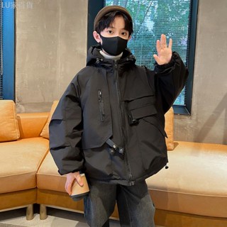 兒童裝 男童外套 秋冬款 新款 夾棉服 沖鋒衣 大童 冬季 男孩 加厚 保暖 兒童外套 夾棉服