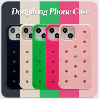 熱銷︱素色洞洞矽膠蘋果手機殼適用iPhone14promax 13pro 12 11保護殼