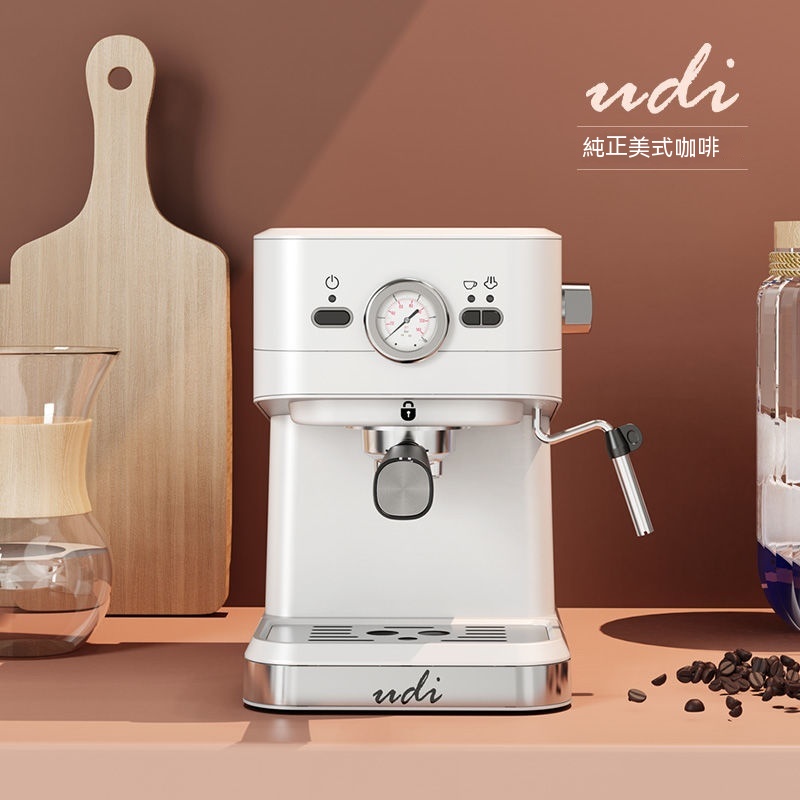 【廠傢直銷】意式咖啡機 小型商用蒸汽打泡磨豆咖啡機 濃縮一體機咖啡機傢用