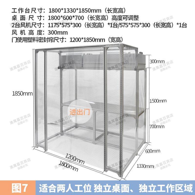 FFU無塵工作臺潔凈防塵室手機壓屏維修貼合超凈光學潔凈棚