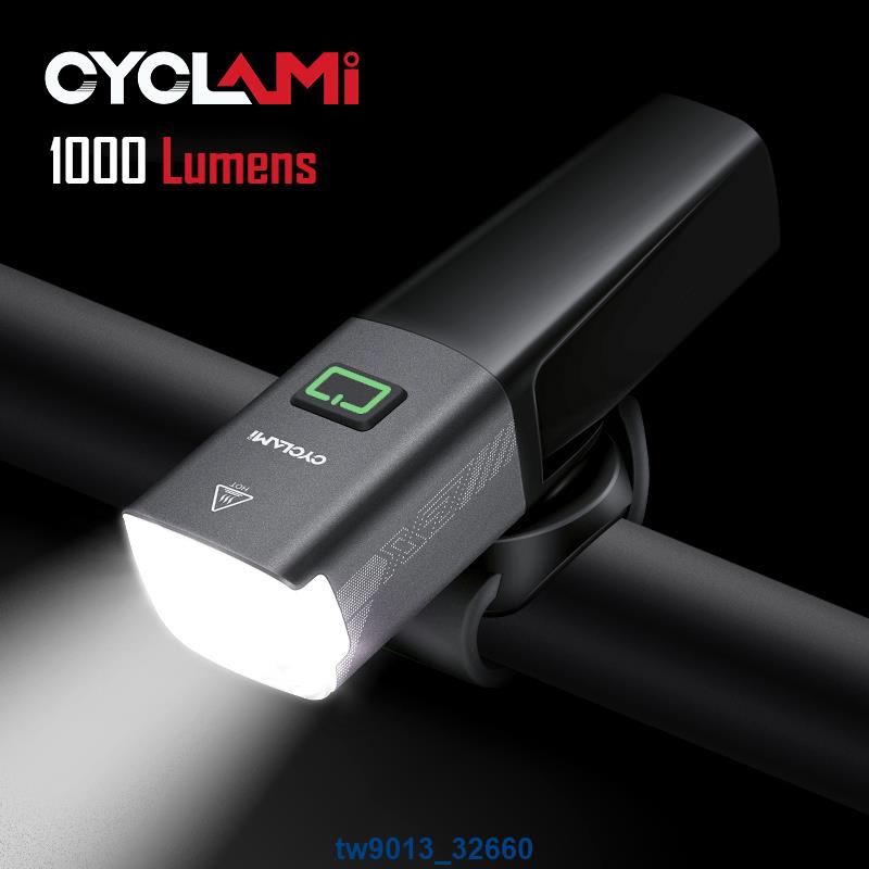 ✨年終大促✨1000 流明自行車燈前燈智能頭燈 USB 可充電公路山地自行車智能頭燈 Type-C LED 防