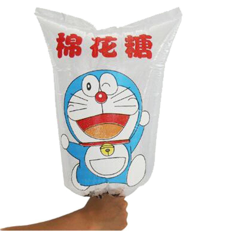 🔥臺灣出貨🔥新款熱賣棉花糖袋子、棉花糖塑膠袋彩色棉花糖袋100個送紮絲批發