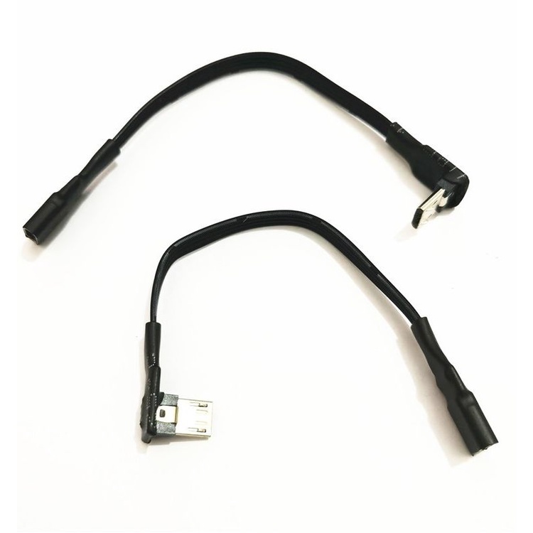連接線 轉接線 延長線 數據線 Type-C母頭轉Micro USB公彎頭 充電線 轉接轉換頭 矽膠線 軟排扁平線