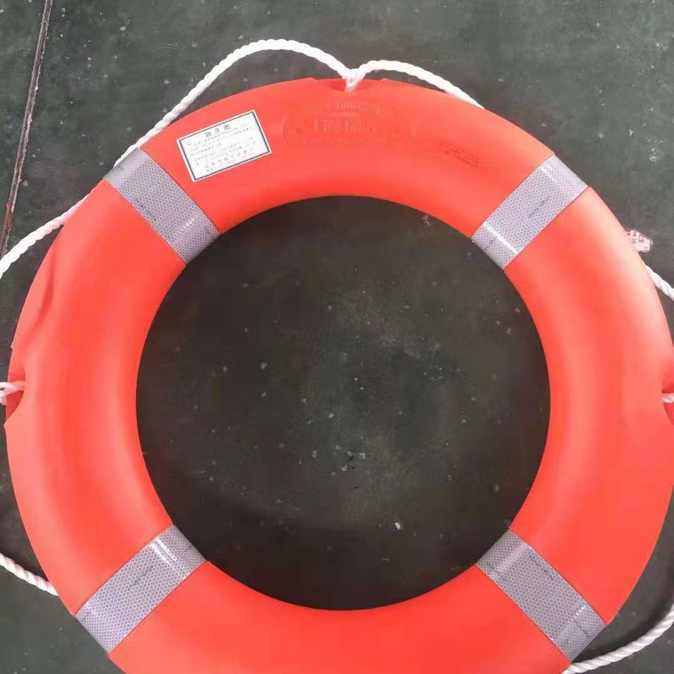 新標準船用救生圈成人塑料2.5KG4.3kg聚乙烯加厚救生圈CCS證書