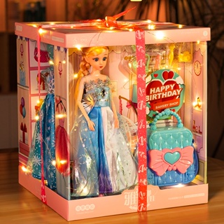 【Bebe】免運✅回饋5%蝦幣 芭比洋娃娃 愛莎公主玩具 艾莎冰雪奇緣 女童娃娃大號禮盒套裝 交換禮物 女孩洋娃娃玩具